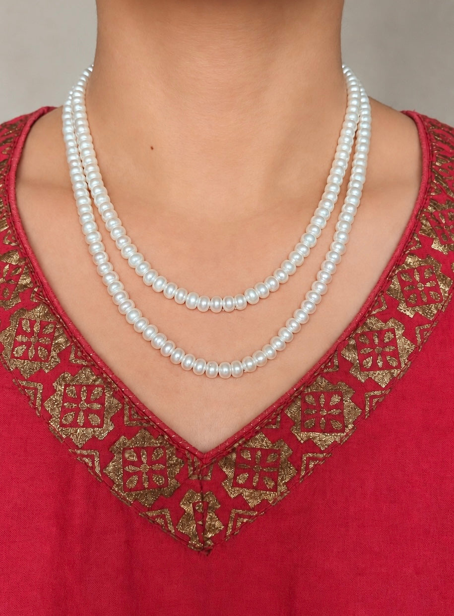 Natural White Pearls Necklace