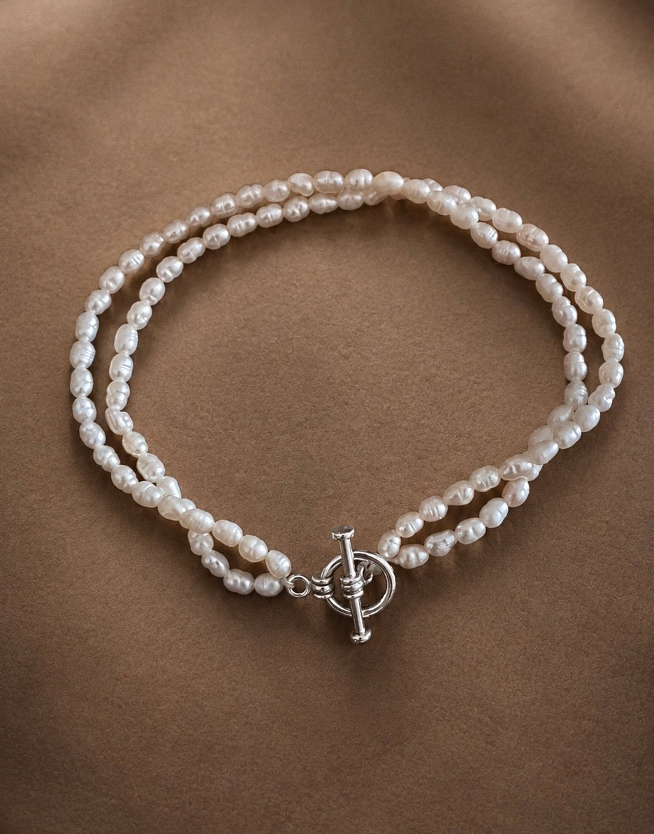 Natural Rice Pearls Bracelet