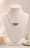 Fresh water Pearl with Smoky Quartz Necklace