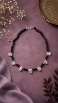 Ruby with Baroque Pearl Necklace