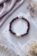 Ruby with Baroque Pearl Bracelet